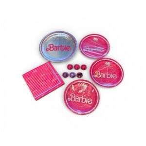 Barbie Pink and Silver Party Set